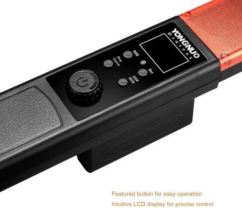 YONGNUO YN360 مصباح فيديو LED محمول 3200K-5500K RBG ملون احترافي للصور LED عصا 15.5 بوصة مع شاحن وبطارية ليثيوم أيون NP-F750 + قطعة قماش من الألياف الدقيقة in Kuwait