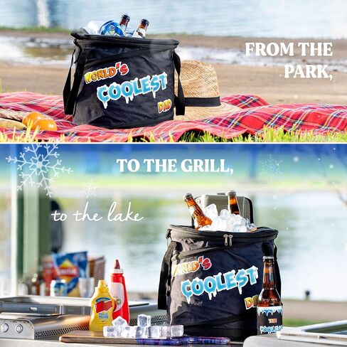 Soft Cooler for Travel World's Coolest DAD Cooler Bag with Can Cooler & Bottle Opener, Small Cooler Bag, Soft Coolers, Mini Cooler, Beach Cooler Bag, Soft Cooler Bag in Kuwait