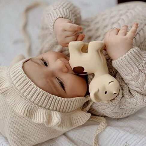 خشخشة مطاطية طبيعية للجراء ماي فيرست فارم تيكيري (بني) in Kuwait