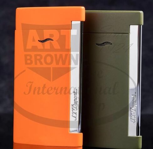 شارع. Dupont Slim 7 ولاعة باللون البرتقالي غير اللامع in Kuwait