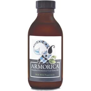 ارموريكا | مزيج زيت كبد سمك القد المخمر | أغنى مصدر طبيعي لفيتامين K (MK-7)، D3، أوميغا 3 | النعناع البري in Kuwait