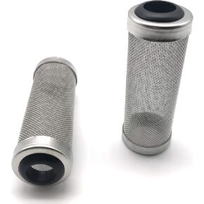 NACX 2Pcs Aquarium Fish/Shrimp Mesh Net Filter Guard，Fish Tank Intake Strainer Pre-Filter Cover Stainless Steel (15mm ID) in Saudi Arabia
