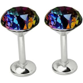 YING CHIC YYC مجموعة من 2 خطاف تثبيت على الحائط على شكل ميدالية بلينغ دايموند ميدالية (بندقية سوداء) in Kuwait