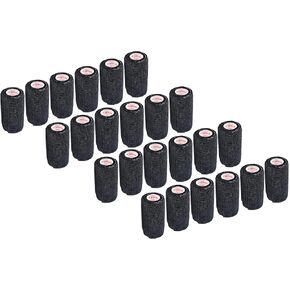 3 Inch Self Adhesive Medical Bandage Wrap Sport Tape (Black Bean) (12 Pack) Strong Elastic Self Adherent Cohesive First Aid Sport Flex Rolls for Wrist Ankle Knee Sprains and Swelling in Kuwait