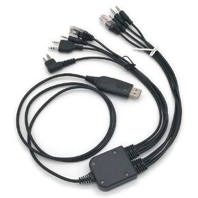 فومي كيبل برمجة USB 8 في 1 للكمبيوتر متوافق مع اجهزة الراديو المحمولة باليد والراديو المحمول كينوود باوفينج موتورولا يايسو فيرتكس ايكوم تي واي تي واي تي اتش واي تي in Saudi Arabia