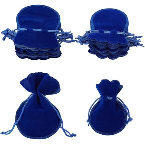 Beebeecraft 20Pcs 2 Style Gourd Velvet Bags, 9.5~12x7.5~9cm Black Velvet Drawstring Pouches for Jewelry Earplug and Key Chains