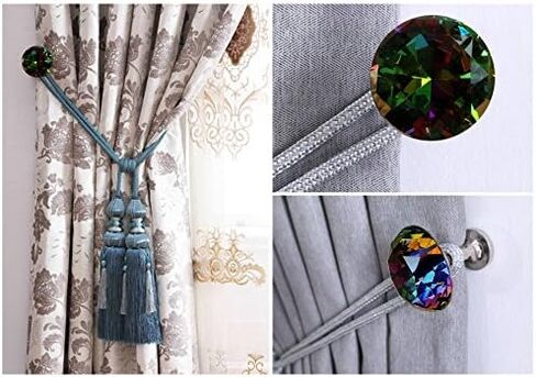 YING CHIC YYC مجموعة من 2 خطاف تثبيت على الحائط على شكل ميدالية بلينغ دايموند ميدالية (بندقية سوداء) in Kuwait