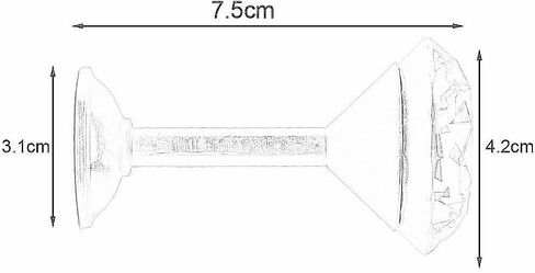 YING CHIC YYC مجموعة من 2 خطاف تثبيت على الحائط على شكل ميدالية بلينغ دايموند ميدالية (بندقية سوداء) in Kuwait