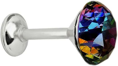 YING CHIC YYC مجموعة من 2 خطاف تثبيت على الحائط على شكل ميدالية بلينغ دايموند ميدالية (بندقية سوداء) in Kuwait