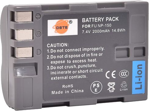 DSTE® 2X NP-150 Replacement Li-ion Battery Compatible with Fujifilm Finepix S5 Pro is Pro Camera in Saudi Arabia