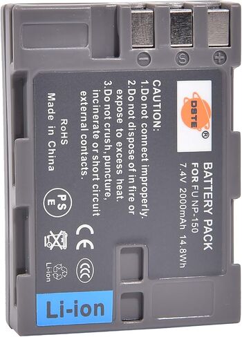 DSTE® 2X NP-150 Replacement Li-ion Battery Compatible with Fujifilm Finepix S5 Pro is Pro Camera in Saudi Arabia