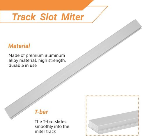 Track Slot Miter, Aluminum Alloy T-Track Slide Slab,T Fixture Slot Woodworking Tool, High Strength, Durable In Use,for Routers, Band Saws, Drill Presses (200mm) in Saudi Arabia