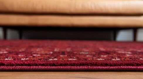 Rugs.com Bokhara Collection Rug – 5' x 8' Red Low Rug Perfect for Bedrooms, Dining Rooms, Living Rooms in Saudi Arabia