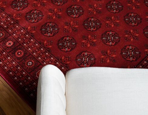 Rugs.com Bokhara Collection Rug – 5' x 8' Red Low Rug Perfect for Bedrooms, Dining Rooms, Living Rooms in Saudi Arabia