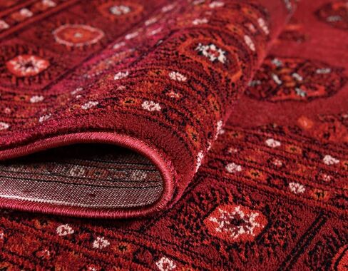 Rugs.com Bokhara Collection Rug – 5' x 8' Red Low Rug Perfect for Bedrooms, Dining Rooms, Living Rooms in Saudi Arabia