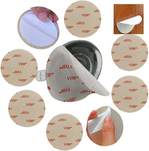 8 عبوات ميتريد عصا على الوجهين شديدة التحمل قرص لاصق لاصق لاصق لاصق لاصق لكوب تثبيت خطاف على لوحة التابلوت، لكاميرا شاومي شاومي شاومي شاومي واي جوبرو وجي بي اس سات كاميرا 70 مم in Kuwait