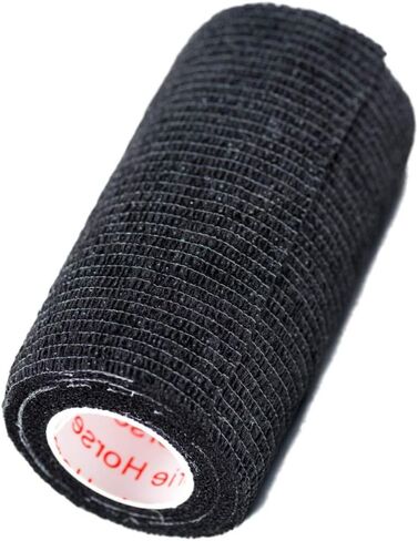 3 Inch Self Adhesive Medical Bandage Wrap Sport Tape (Black Bean) (12 Pack) Strong Elastic Self Adherent Cohesive First Aid Sport Flex Rolls for Wrist Ankle Knee Sprains and Swelling in Kuwait
