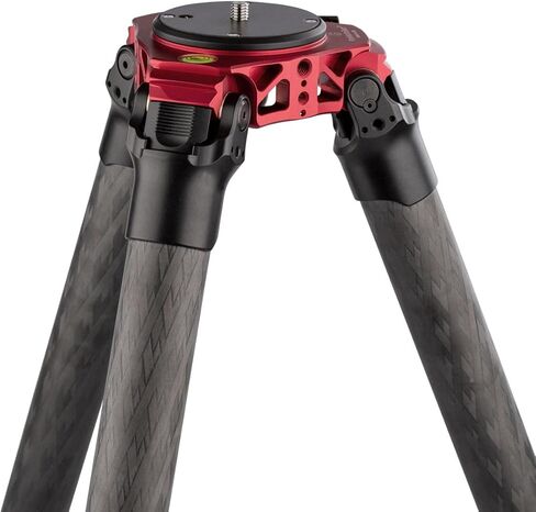 حامل ثلاثي القوائم شديد التحمل من الياف الكربون برو ستيكس مقاس 77 انش من سلسلة 42 مع ارجل بقطر 42 ملم، 4 اقسام، مسامير من الستانلس ستيل المقوى (محول وعاء اختياري 75 ملم) in Kuwait