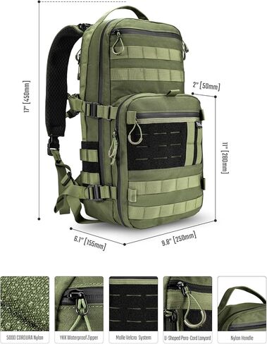 حقيبة ظهر تكتيكية TACTICAL_GEEK ModCase B2 Ultimate EDC، سعة عالية 14 لتر، حجرة كمبيوتر محمول مضادة للصدمات، مقاومة للماء، نظام مولي، للمشي لمسافات طويلة، والتخييم، والتنقل، وحقيبة الظهر النهارية، باللون الأسود in Kuwait