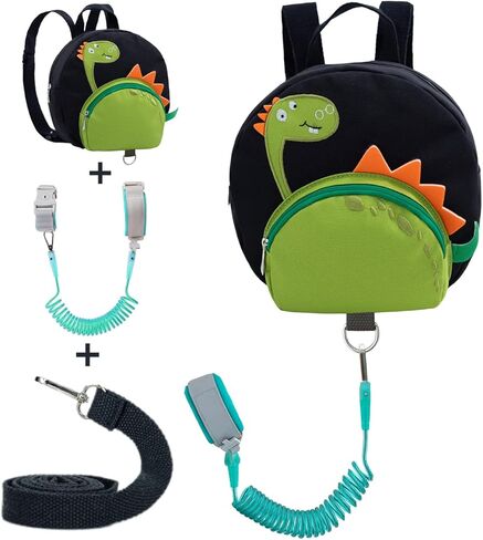 حقائب ظهر 4 في 1 للأطفال الصغار مع سوار معصم مضاد للفقد للأطفال (فرس النهر) in Kuwait