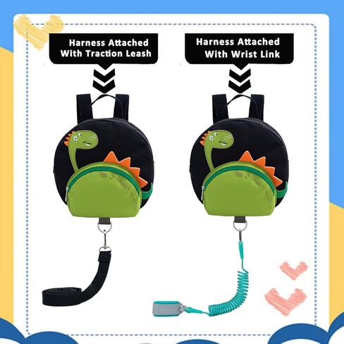 حقائب ظهر 4 في 1 للأطفال الصغار مع سوار معصم مضاد للفقد للأطفال (فرس النهر) in Kuwait