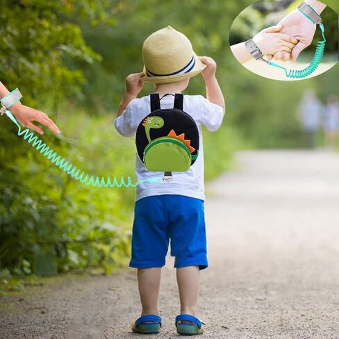 حقائب ظهر 4 في 1 للأطفال الصغار مع سوار معصم مضاد للفقد للأطفال (فرس النهر) in Kuwait