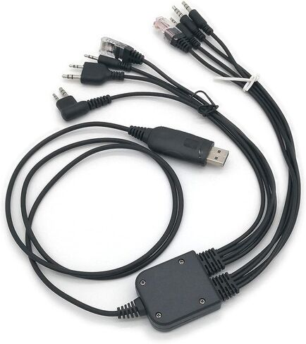 Fumei 8 in 1 Computer USB Programming Cable Compatible with Kenwood Motorola Yaesu Vertex Icom TYT HYT Handheld Radio and Mobile Radio in Saudi Arabia