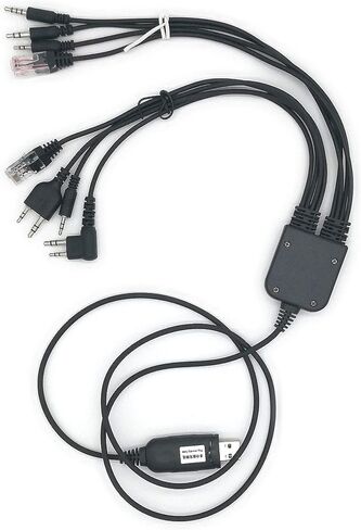 Fumei 8 in 1 Computer USB Programming Cable Compatible with Kenwood Motorola Yaesu Vertex Icom TYT HYT Handheld Radio and Mobile Radio in Saudi Arabia