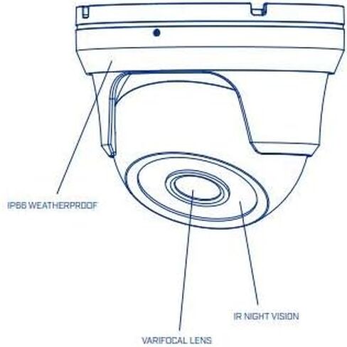 Digimerge C237EC HD-CVI Technology Dome Camera, White in Kuwait