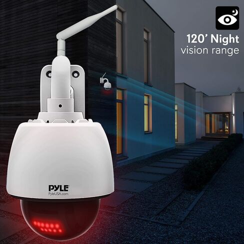 كاميرا IP خارجية من SereneLife زووم بصري - HD 960p مع تخزين 32 جيجا SD - مراقبة أمان منزلية لاسلكية مقاومة للطقس ONVIF H.264-Outside PTZ Pan Tilt Dome و4x Zoom PC iOS Android-PIPCAMHD47 in Kuwait