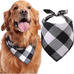 Odi Style Dog Bandana - مناديل كلب جاموس منقوشة ناعمة ومسامية ولافتة للنظر، وأوشحة مناديل، ومرايل، وإكسسوارات للكلاب الصغيرة والمتوسطة والكبيرة الحجم، والقطط، والجراء، باللون الأحمر، قطعة واحدة in Kuwait
