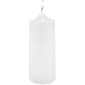 1 X Hanna's 3x6 Pillar Candle (White Unscented) - 3x6-Unscented in Saudi Arabia