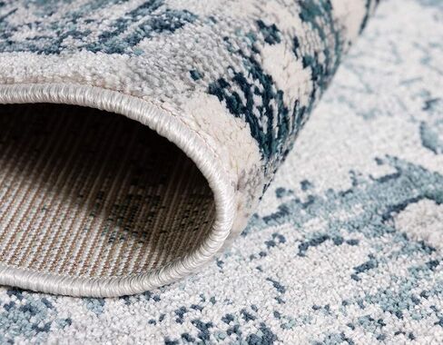 Rugs.com سجادة مجموعة تشارلستون - سجادة منخفضة الوبر بطول 6 أقدام باللون الأزرق الداكن مثالية للممرات والمداخل in Kuwait