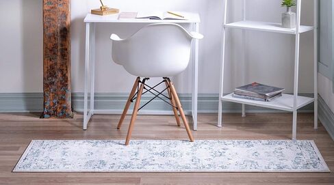 Rugs.com سجادة مجموعة تشارلستون - سجادة منخفضة الوبر بطول 6 أقدام باللون الأزرق الداكن مثالية للممرات والمداخل in Kuwait