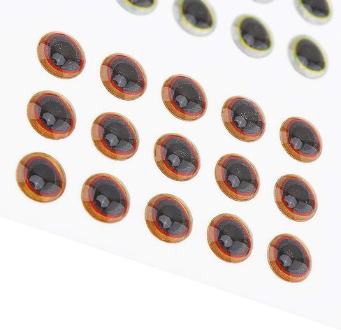 OriGlam 183pcs Fishing Lure Eye 2D/3D, Lifelike Fishing Lure Eye, Fake Eyes Sizes 3/4/5/6mm for Making Fishing Bait in Saudi Arabia