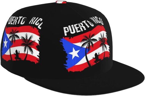 لطيف بورتوريكو العلم قبعة للجنسين بورتوريكو العلم قبعة بيسبول للرجال النساء قابل للتعديل Snapback شقة بيل قبعة بيسبول in Kuwait