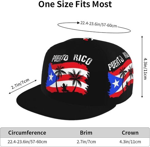لطيف بورتوريكو العلم قبعة للجنسين بورتوريكو العلم قبعة بيسبول للرجال النساء قابل للتعديل Snapback شقة بيل قبعة بيسبول in Kuwait