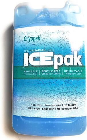 عبوات ثلج صلبة متوسطة الحجم من Cryopak - مجموعة من 2 عبوة ثلج - 17.78 سم طول × 10.16 سم عرض × 2.54 سم عمق - أكياس ثلج مثالية للمبردات - قيمة رائعة! in Saudi Arabia