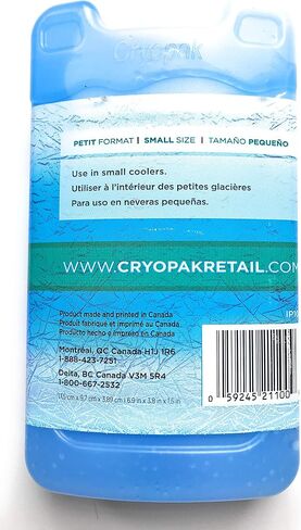 عبوات ثلج صلبة متوسطة الحجم من Cryopak - مجموعة من 2 عبوة ثلج - 17.78 سم طول × 10.16 سم عرض × 2.54 سم عمق - أكياس ثلج مثالية للمبردات - قيمة رائعة! in Saudi Arabia