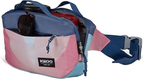 Igloo Fundamentals Collection Fanny Pack Portable Cooler with Front Pocket and Adjustable Waist Strap Holds 3 Cans in Saudi Arabia