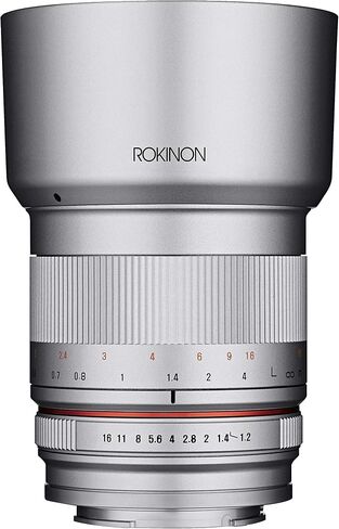 روكينون عدسة RK50M-MFT-SIL 50 ملم F1.2 AS UMC عالية السرعة لسيارة اوليمبوس وباناسونيك (فضي) in Saudi Arabia
