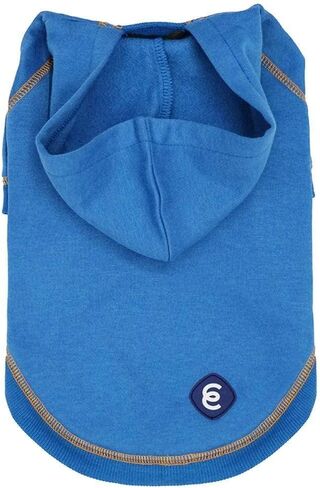 Blueberry Pet Essentials 2023 New Soft & Comfy Better Basic Cotton Blend Dog Hoodie Sweatshirt in Coral, Back Length 20", Pack of 1 Jacket for Dogs in Saudi Arabia