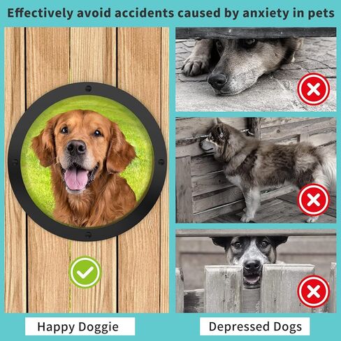 عبوة من 2 نافذة سياج للكلاب، منظر شفاف من الأكريليك مع فتحات هواء، نافذة سياج للكلاب، عمق 10 سم و11.4 سم in Kuwait