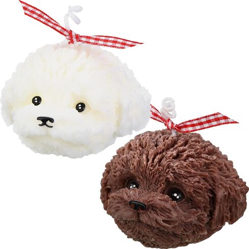 MTLEE 2 Pcs Dog Head Candles Gift for Dog Lover Christmas Gift Dog Shape Candle Scented Candle Cute Decorative Candle for Home Decor Bedroom Bathroom Wedding Gift in Saudi Arabia