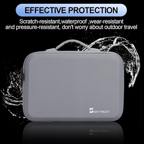 حقيبة حمل Uvafly Mini 4 Pro، حقيبة سفر محمولة، حقيبة تخزين مدمجة مع حزام كتف لـ DJI Mini 4 Pro Fly More Combo Drone RC 2 ملحقات وحدة التحكم in Kuwait