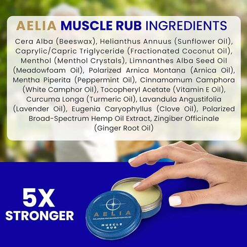 AELIA فرك العضلات المستقطب الطبيعي بالكامل بزهرة الأرنيكا والقنب (عبوة من قطعة واحدة) in Saudi Arabia