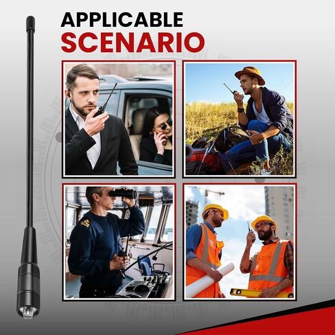 هوائي أنثى SMA مزدوج النطاق TNP 15.6 بوصة لراديو Baofeng - VHF/UHF 144/430 ميجا هرتز هوائي راديو سوط هام عالي الكسب لـ Baofeng UV5R - هوائي لاسلكي ثنائي الاتجاه متوافق مع كينوود، Yaesu، Wouxun in Saudi Arabia