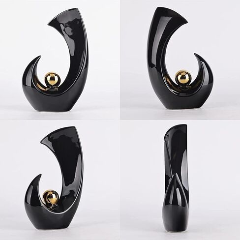 تماثيل ومنحوتات تجريدية من السيراميك من ووبيانجي، ديكور منزلي عصري، تماثيل سيراميك فنية حديثة لغرفة المعيشة وطاولة الطعام وطاولة القهوة والرفوف والمدخل وديكور المنزل in Kuwait