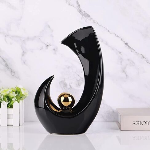 تماثيل ومنحوتات تجريدية من السيراميك من ووبيانجي، ديكور منزلي عصري، تماثيل سيراميك فنية حديثة لغرفة المعيشة وطاولة الطعام وطاولة القهوة والرفوف والمدخل وديكور المنزل in Kuwait