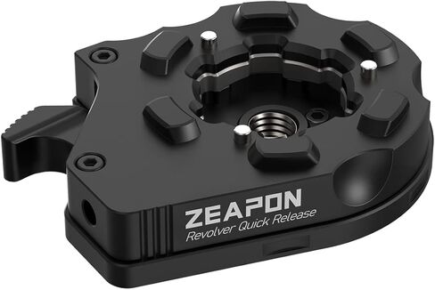 ZEAPON Revolver Quick Release Plate Camera Mounting Adapter Quick Setup Kit with 1/4'' Screw for Canon/Sony/Nikon Cameras/Zhiyun/Feiyu/DJI/Moza Stablizers in Kuwait